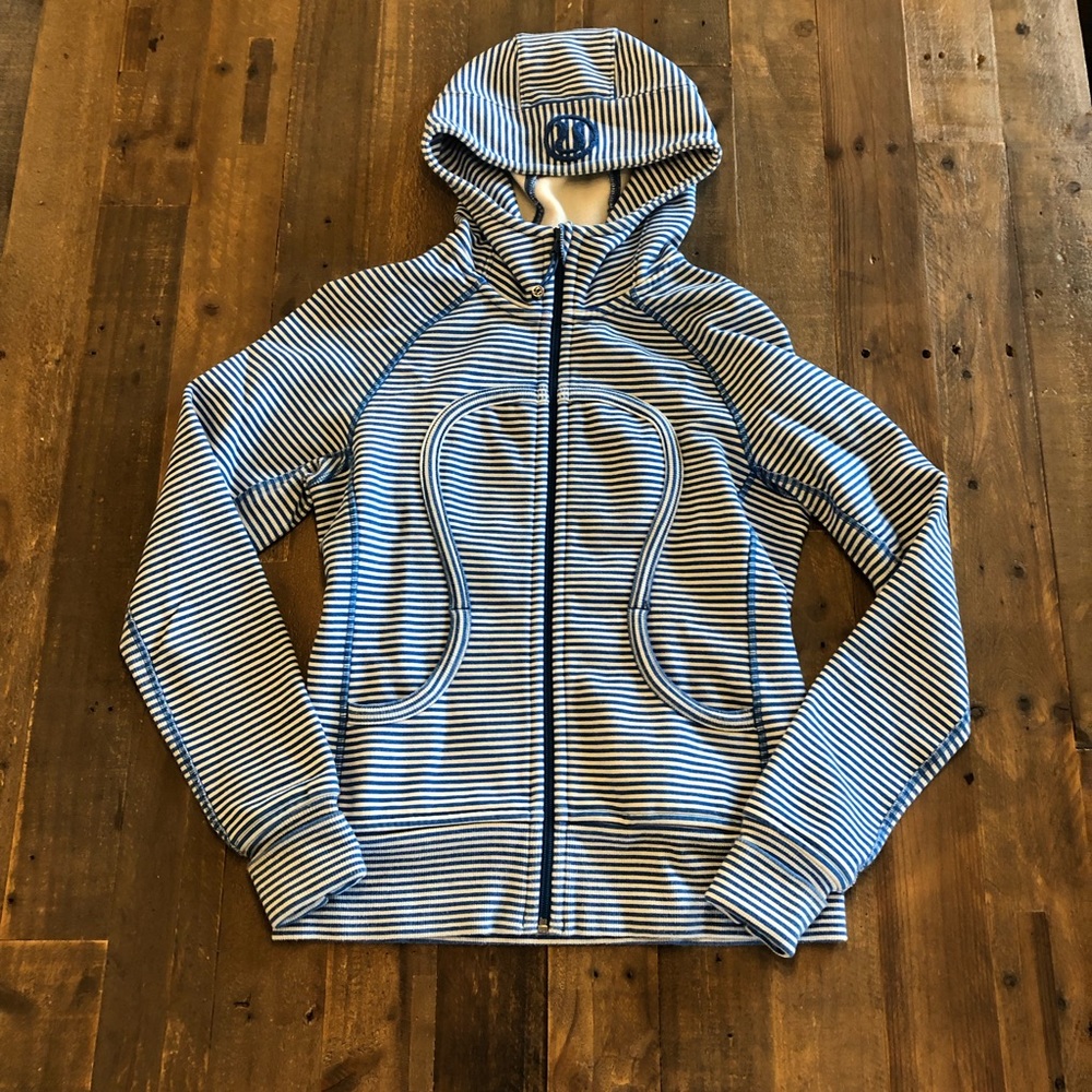 Preppy striped scuba hoodie by Lululemon